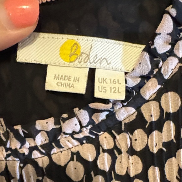 Boden Purple Long Sleeve Dress - Picture 2 of 5